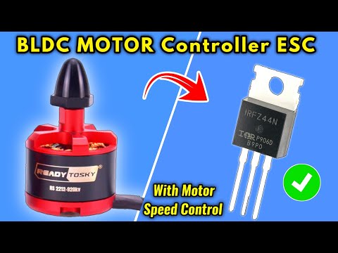 Simple BLDC motor controller ESC circuit