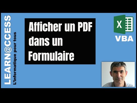 Excel VBA - Comment afficher un PDF dans un Formulaire ?