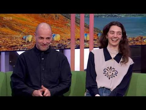 Tanya Reynolds & Jonny Lee MIller - on the compelling play "A Mirror" One Show , January 17th 2024.