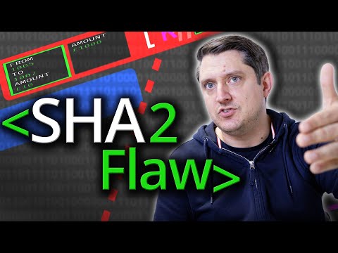 SHA2 Fatal Flaw? (Hash Length Extension Attack) - Computerphile