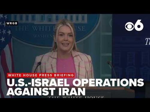 White house press briefing on U.S.-Israel operations against Iran