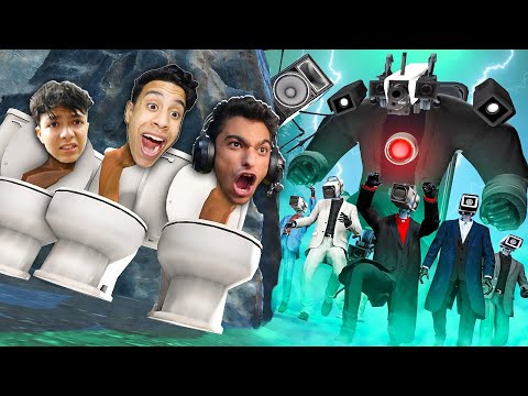 لعبة الغميضة التحول و الهروب من جيش رأس الكاميرا مع عبده ماندو تحولنا الي حمامت !! 🔥😱 | Garry's Mod