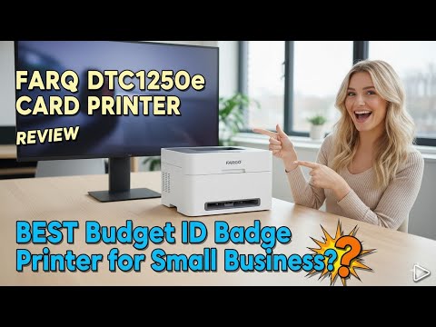 Fargo DTC1250e Card Printer Review: BEST Budget ID Badge Printer for Small Business?!
