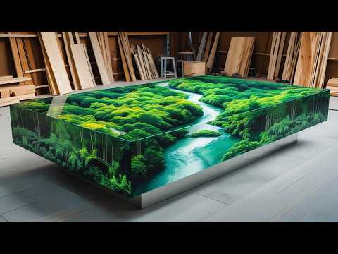 Lost in the Crystal Forest | The Most Beautiful Epoxy Table You Won't Find Anywhere Else