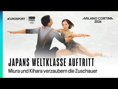 Japanisches Paar mit Eleganz zur Bestleistung I Olympia 2026 I Eiskunstlauf Teamevent I Paarlauf
