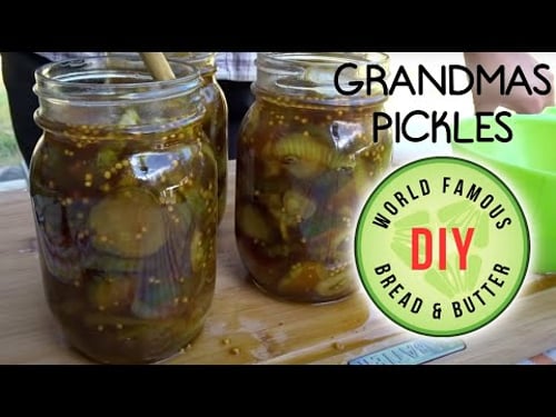 How To Make My Grandmas Depression Era Sweet Pickles - Bread & Butter Style