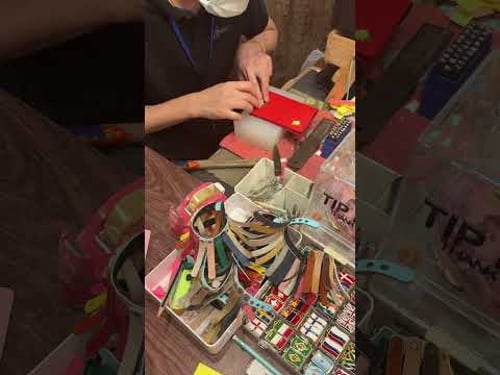 Make a passport holder with me in Bangkok #bangkok #bangkokthailand #thailand #travel