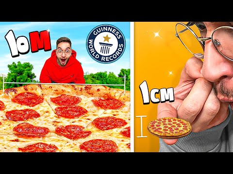 کوچک ترین و بزرگ ترین پیتزای ایران رو پیدا کردم🍕