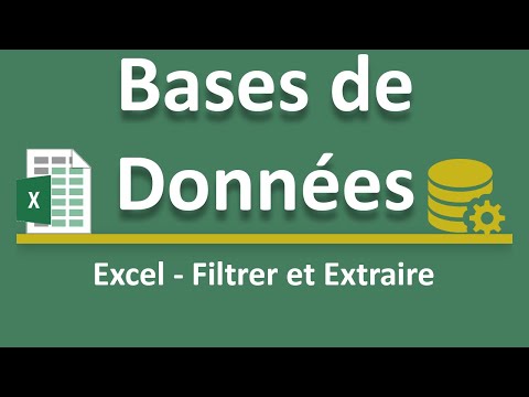 Filtrer et extraire les données Excel selon critères