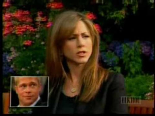 Jen says I LOVE YOU to Brad