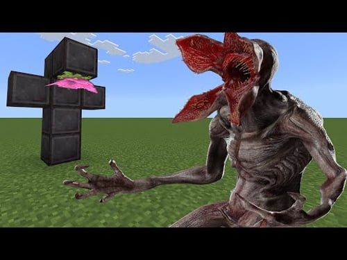 Stranger Things Demogorgon Addon in Minecraft PE Bedrock