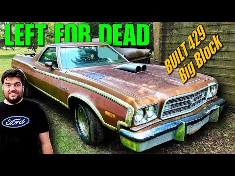 Forgotten BUILT Big Block Ranchero-Will It Run and Drive? Huge BURNOUTS!