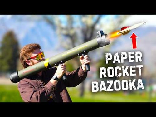 How to Make a PAPER ROCKET Launcher