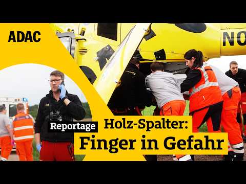 Unfall am Holz-Spalter: Kampf um die Hand I ADAC im Einsatz
