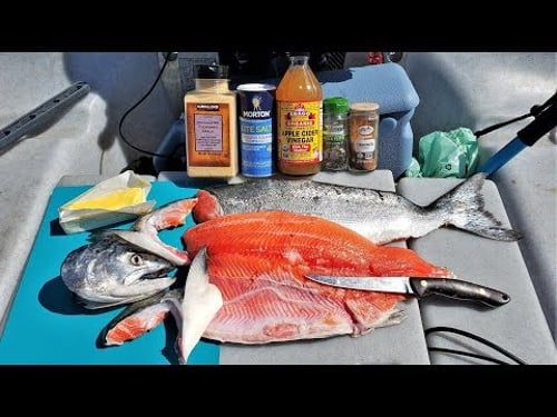 SOLO Catch and Cook SALMON COLLARS *Cinnamon, Garlic, Vinegar* MOUTH WATERING!