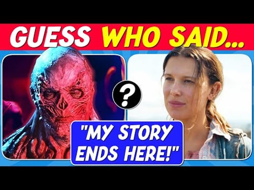 Guess Who Said It | Stranger Things Season 5 Quiz (Volume 2)