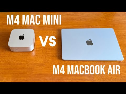 M4 Mac Mini VS M4 MacBook Air!