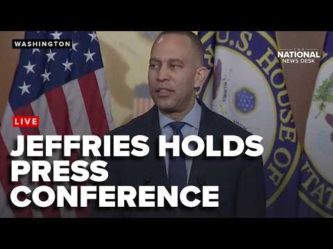 House Minority Leader Hakeem Jeffries holds a press conference