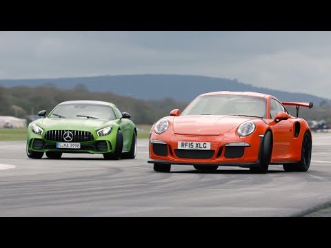 Merc-AMG GT R vs 911 GT3 RS vs BMW M4 GTS | Chris Harris Drives | Top Gear
