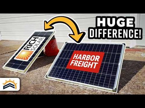 Harbor Freight 100W Vs Rich Solar 100W | Tested!