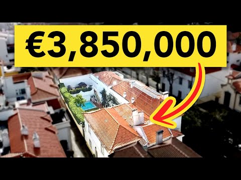 Tour of Luxurious Historic Home in Cascais, Portugal | 4-Bedroom Home with Pool!