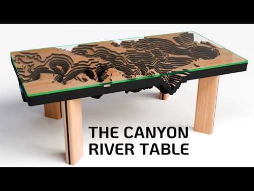 I Built a Coffee Table with a 3D Canyon Inside