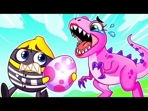 Where is Dino Egg?! 🥚❓ Dinosaur Robot Lost His Egg Song 🦕 🥑🎶 Pit & Penny Stories🥑💖 #forkids