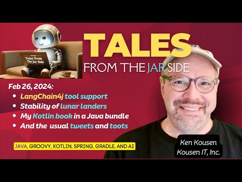 Tftjs: LangChain4j Tools, Kotlin book in Java bundle, Lunar landers, and more