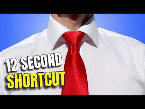 How to Tie a Tie in 12 Seconds (The Only Method You Need)