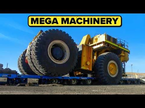 Transporting a Mega Mining Truck Over Melting Roads