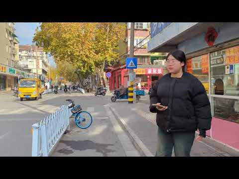 南京市玄武区街拍,罗汉巷,钟鼎广场外卖街区