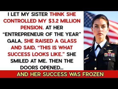 My Sister Stole My $3.2M Combat Pension — Until My Commander Stormed Into Her Party.
