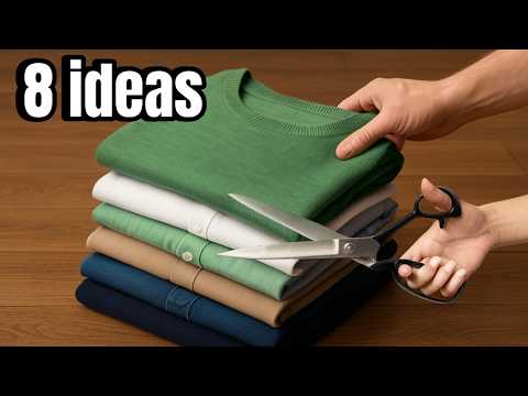 8 BEST IDEAS FOR REUSING OLD CLOTHES /Make New Clothes at Zero Cost ‼️