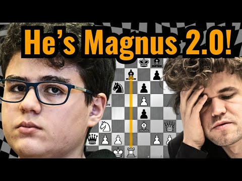 14 yo Chess Prodigy Crushes Magnus! "He's A Sacrificing MANIAC!"