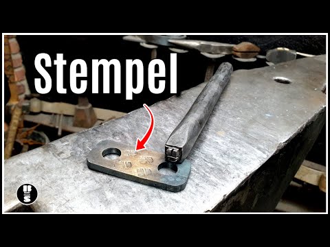Stempel schmieden|Schlagstempel herstellen mit Logo.