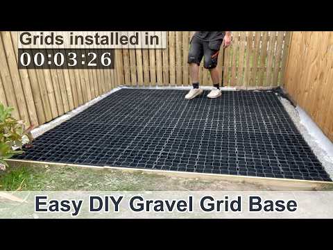 DIY Gravel Grid Base – Strong, Easy & Better Drainage Than Concrete
