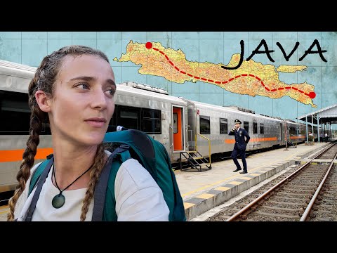 Travelling 1,035 Kilometers Across Java By Train | Indonesia's LONGEST railway!