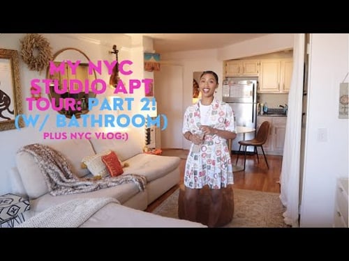 my nyc studio apartment tour pt 2 + NYC vlog:) (audition, metropolitan museum, wkouts + thrifting)