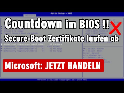 Ablaufdatum im UEFI-Bios: praktisch alle PCs betroffen - Secure Boot Zertifikate laufen ab
