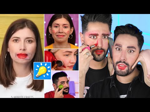 Debunking TERRIBLE 5 Minute Crafts Makeup + Skincare Hacks ๐๐ค The Welsh Twins