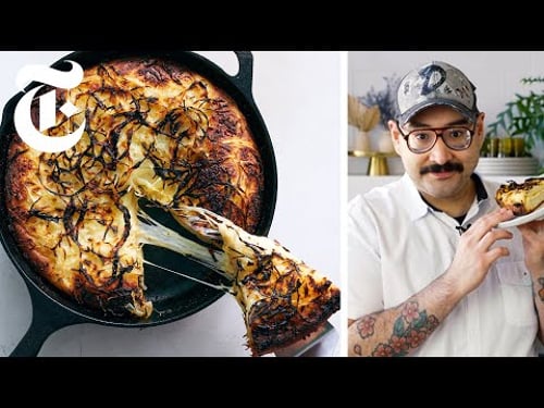 Your New Favorite Cheesy Stuffed Pizza | Ham El-Waylly’s Argentinian Fugazzeta | NYT Cooking