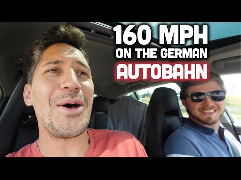 160 MPH ON THE GERMAN AUTOBAHN - American's First Impressions