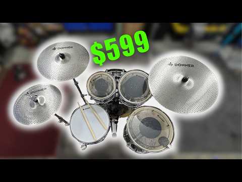 The QUIETEST Drum Set on the Market? | Donner DDS-520 Acoustic Drum Kit