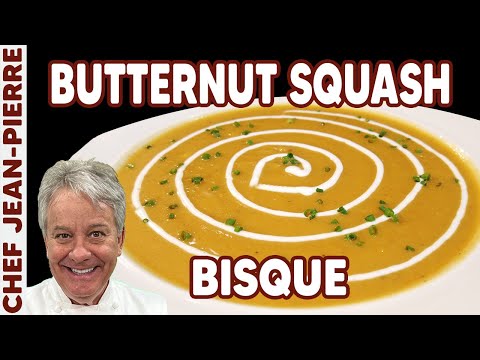 Butternut Squash Bisque Perfect Thanksgiving Soup | Chef Jean-Pierre