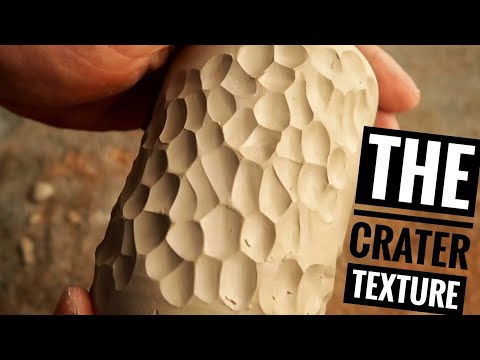 how to make the crater texture