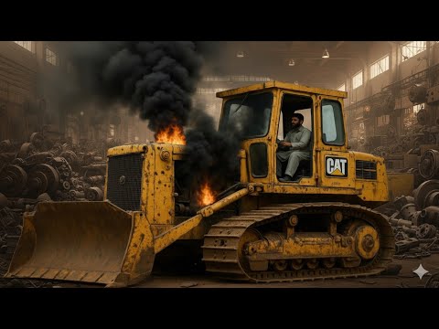 Old Bulldozer Overheats & Shuts Down — Full Engine Restoration