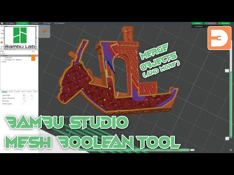 Edit objects in Bambu Studio with Mesh Boolean