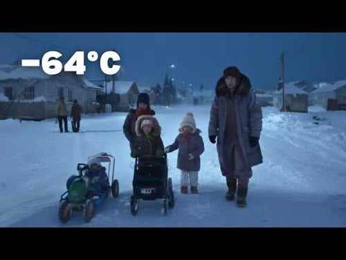 A Day in the Life of a Family in the Coldest Village on Earth (−64°C, −84°F) Yakutia, Siberia