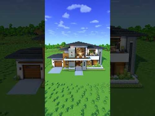 Minecraft Starter Contemporary Modern House