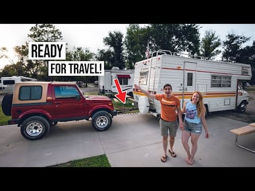 Hooking Up Our RV’s TOW VEHICLE! - We’re Finally Hitting The Road FULL TIME!